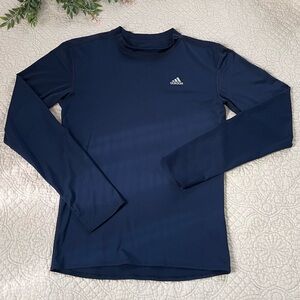 Adidas: Women’s Sports Spandex Navy Compression Under Layer Shirt Size Medium